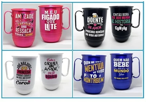 100 Artes Psd Para Caneca De Chopp Festas