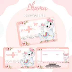 Arquivo Corte Cartão Sus Lhama