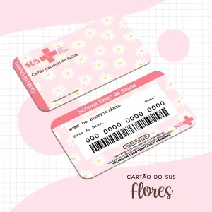Arquivo Digital Cartão Sus Adulto Flores