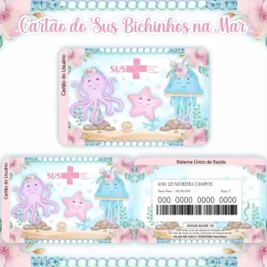 Arquivo Digital Cartão Sus Bichinhos no Mar