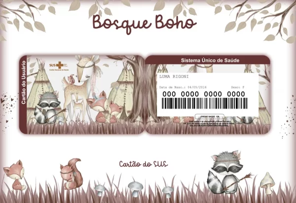 Arquivo Digital Cartão Sus Bosque Boho