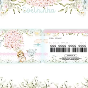 Arquivo Digital Cartão Sus Coelhinha