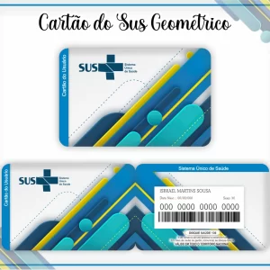 Arquivo Digital Cartão Sus Geométrico