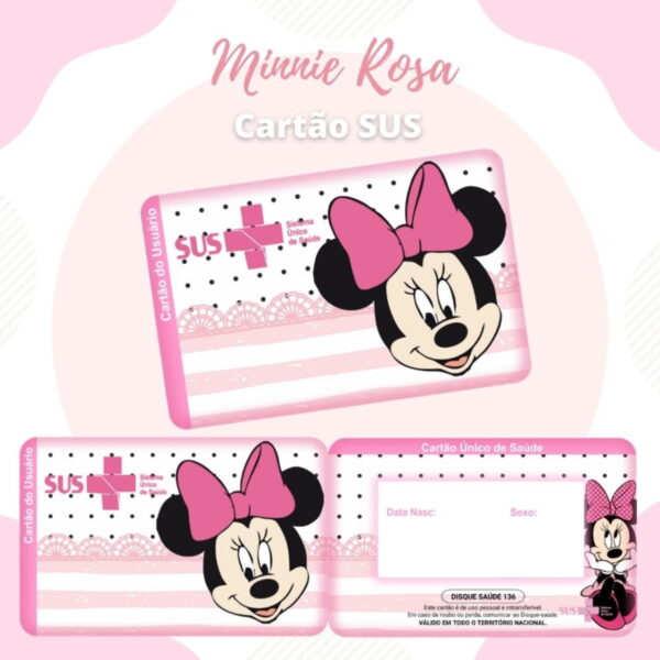 Arquivo Digital Cartão Sus Minnie Rosa