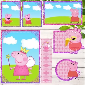 Arquivo Etiqueta Escolar Porquinha Studio