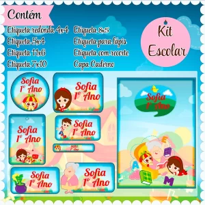 Arquivo Etiqueta Escolar Sitio do Pica Pau