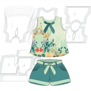 Gabarito Costura Bata E Short Infantil