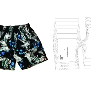 Gabarito Costura Bermuda Básica Infantil