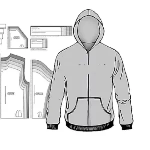 Gabarito Costura Blusa Jaqueta Canguru