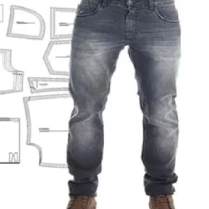 Gabarito Costura Calça Jeans Masculina