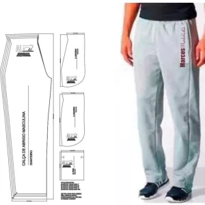 Gabarito Costura Calça Moletom Masculino