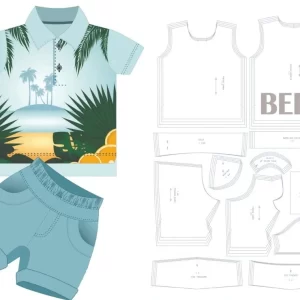 Gabarito Costura Camisa E Bermuda Bebê