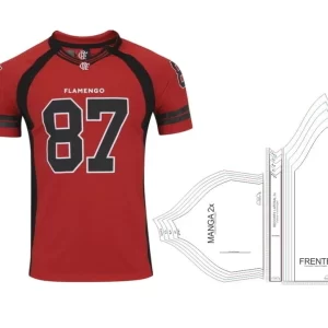 Gabarito Costura Camiseta Futebol Raglan