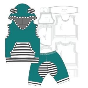 Gabarito Costura Conjunto Bebê Infantil