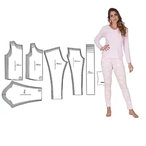 Gabarito Costura Conjunto Pijama Feminino