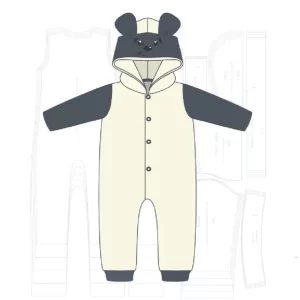 Gabarito Costura Macacão Capuz Infantil