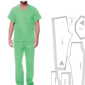 Gabarito Costura Pijama Cirúrgico Masculino