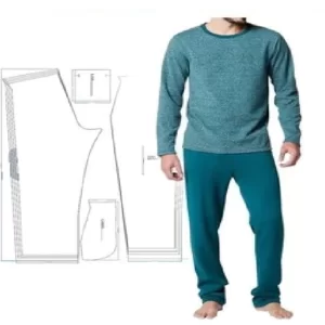 Gabarito Costura Pijama Inverno Masculino