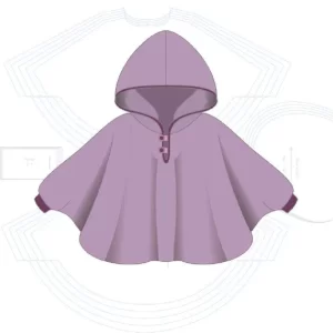 Gabarito Costura Poncho Bebê