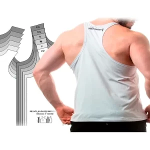Gabarito Costura Regata Nadador Masculina