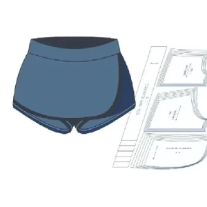 Gabarito Costura Short Saia Infantil