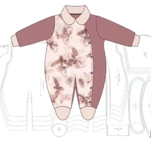 Gabarito Macacão Aberto Na Lateral Bebê