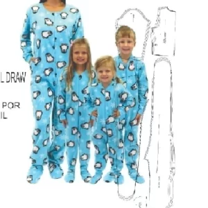 Gabarito Pijama Macacão Feminino E Infantil