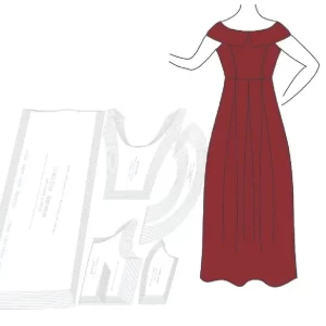 Gabarito Vestido Festa Ombro A Ombro Adulto