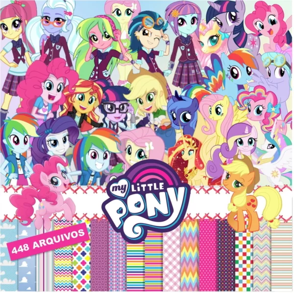 Kit Digital Papel e Cliparts My Little Pony