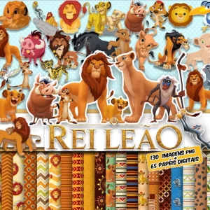 Kit Digital Papel e Cliparts O Rei Leão