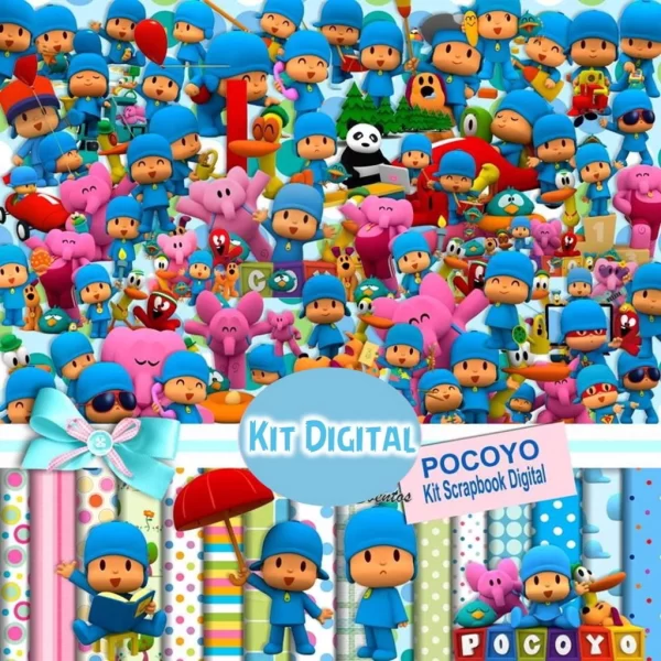 Kit Digital Papel e Cliparts Pocoyo