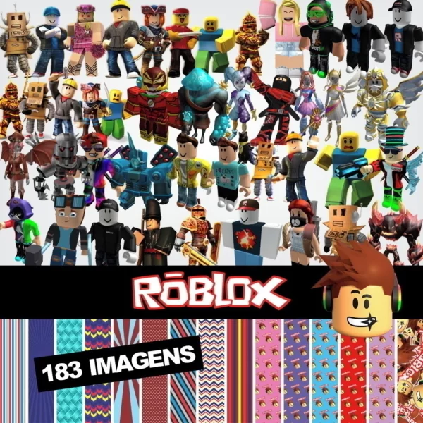 Kit Digital Papel e Cliparts Roblox