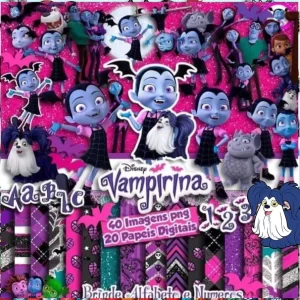 Kit Digital Papel e Cliparts Vampirina