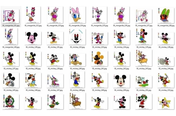 Matrizes de Bordado Mickey e Minnie - Image 3