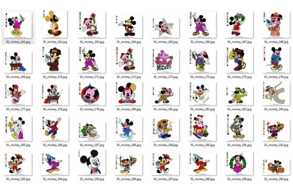 Matrizes de Bordado Mickey e Minnie - Image 4