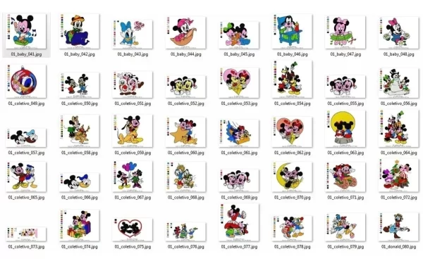 Matrizes de Bordado Mickey e Minnie