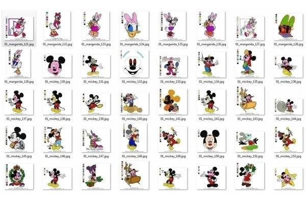 Matrizes de Bordado Mickey e Minnie - Image 2