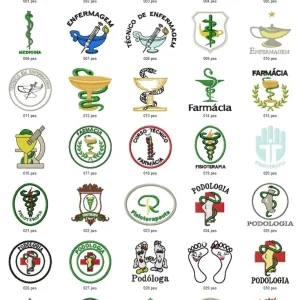 Matrizes de Bordado Profissões