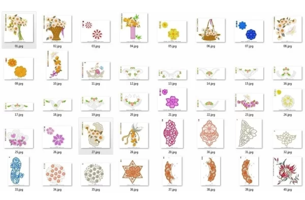 Matrizes de Bordado Rechilieu Flores