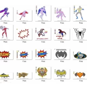Matrizes de Bordado Super Heróis