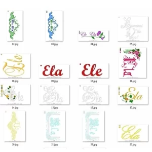 Matrizes de Bordado Toalha Ele e Ela