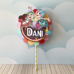 Topo Tema de Bolo Divertida Mente Studio