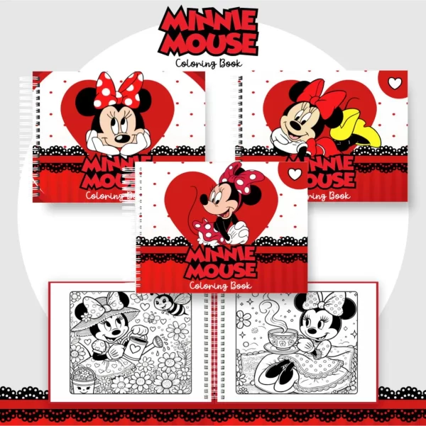 Arquivo Digital Livro de Colorir Minnie