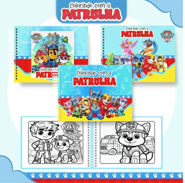 Arquivo Digital Livro de Colorir Patrulha Canina