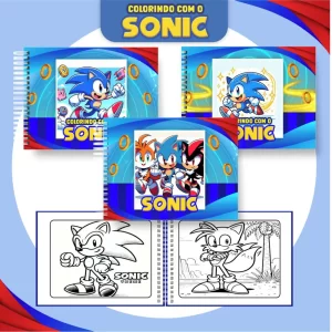 Arquivo Digital Livro de Colorir Sonic