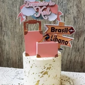 Arquivo Topo de Bolo Tema Viagem Studio