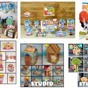 Arquivo de Corte Combo 3 Porquinhos