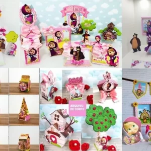 Arquivo de Corte Combo Masha e o Urso