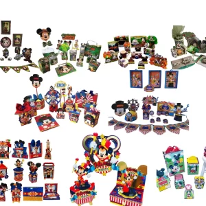 Arquivo de Corte Combo Mickey Circo e Safari
