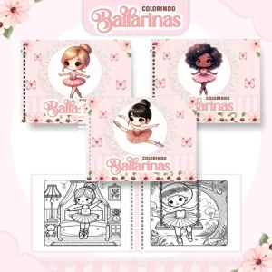 Arquivo Digital Livro de Colorir Bailarina